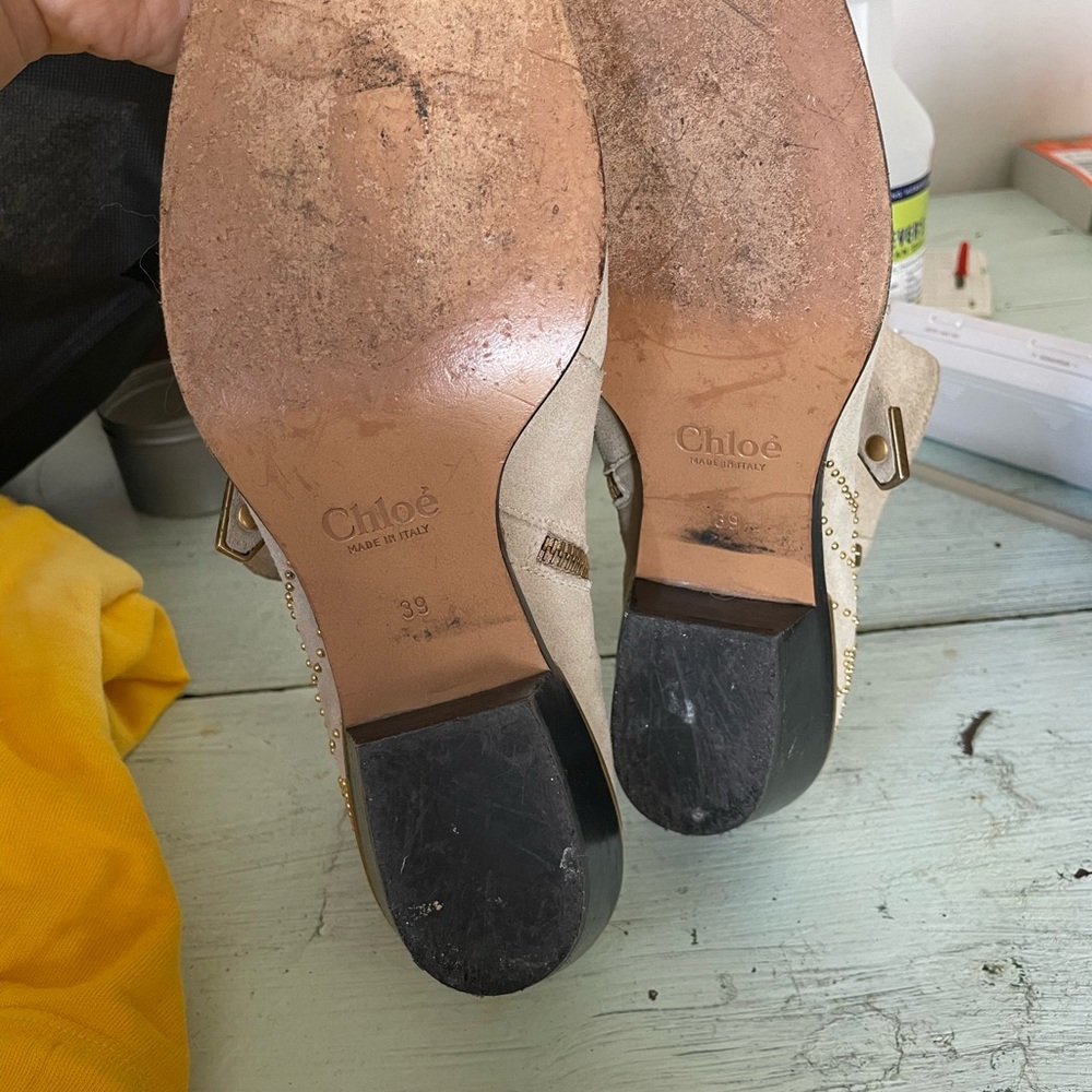 Chloe Short Susanna Boot In Color Maple Pink Size… - image 2